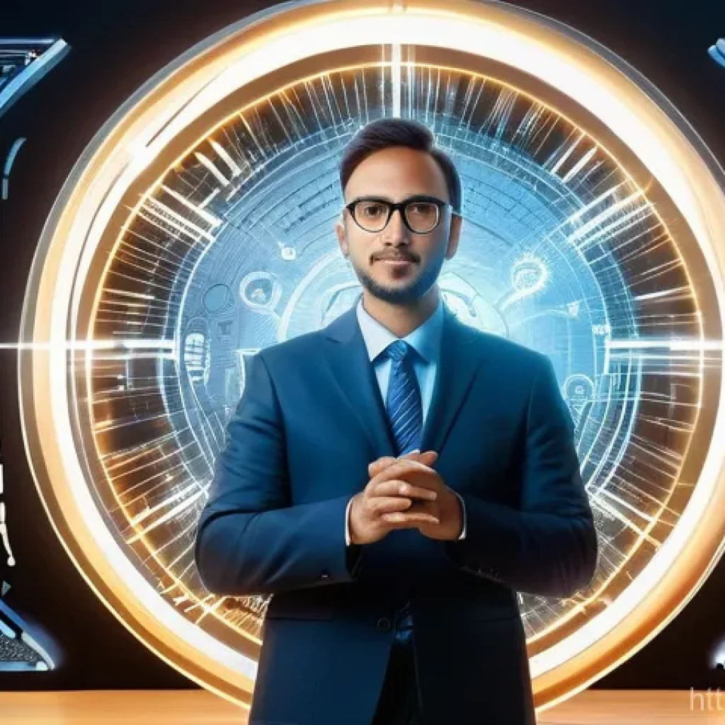 지적재산권 전문가로서 고객 응대 사례 - **Prompt 1: The Guardian of Innovation**
    A dynamic, futuristic scene depicting a creative profes...