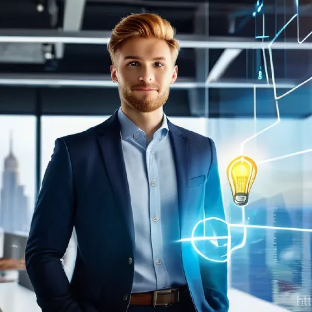 지적재산권 실무를 위한 법률 자문 활용법 - A vibrant and diverse young entrepreneur, dressed in smart business casual attire, stands confidentl...